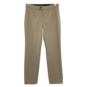 Banana Republic Nylon Straight Leg Trouser Pants Elastic Waist